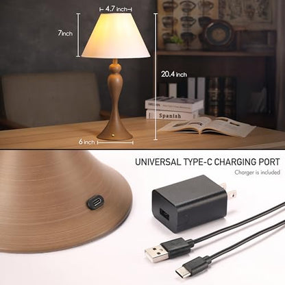 O'Bright Ember Rechargeable Table Lamp (Charcoal-Washed) - color: Charcoal-Washed