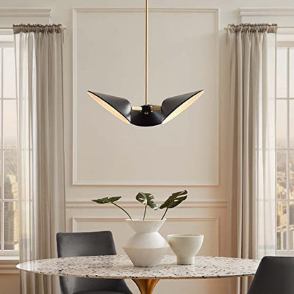 Journey 3-Light 3" Arm Pendant - color: Black, size: 3-Light 3" Arm