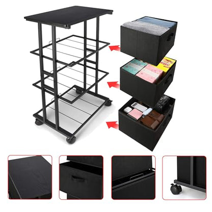 MAX Houser Dresser Storage with 3 Drawers, Fabric Dresser Tower, Vertical Storage Unit for Bedroom, Closet, Office, Black - color: Black5