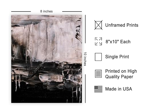 Poster Master Abstract Painting Poster - Abstract Expressionism Print - Contemporary & Mid Century Modern Art - Chic Boho & Aesthetic Art - Living Room Wall Decor - 8x10 UNFRAMED Wall Art - color: Style-13, size: 8"L x 10"W