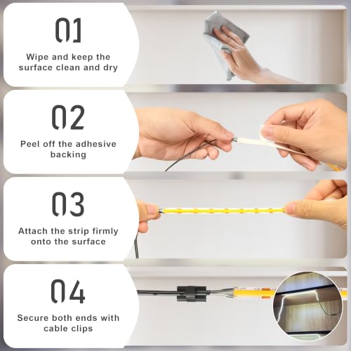 LED Shelf Lights, Under Cabinet Lighting Compatible with Alexa, Dimmable 6000K WIFI Strip Lights for Bookshelf, Display, Book Case Curio, Kitchen with App, Remote, Memory Function (6Pack 20In) - size: 6000K 6Pack 20In