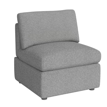PayLessHere Single Sofa Couch Convertible Sofa 1-Seat Sofa Modular Sectional Sofa Couch for Living Room Bedroom Office,Gray
