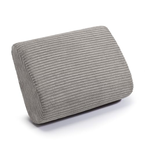 Large Lumbar Cushion Lumbar Support Pillow, Ergonomic Lumbar Pillow with Machine Washable, Help Relieve Pain of Back, Lumbar, Tailbone and Sciatic Nerve Support. (Dark Grey) - color: Dark Grey