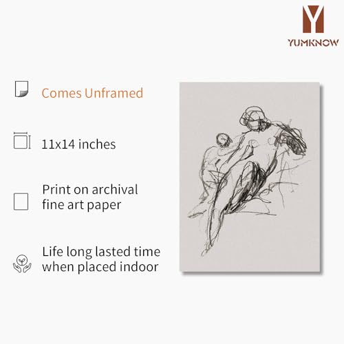 Line Drawing Etching Rustic Gray Picture - Abstract Women Minimal Portrait Print Poster - Vintage Farmhouse Engrave Wall Art - Grey Neutral Sketch - Minimalist Mid Century French Country Room Decor