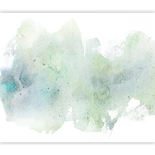 Wall Mural Abstract 77x55 in - Peel and Stick Self-Adhesive Wallpaper Removable Large Sticker Foil Wall Decor Print Picture Image Design Green White Like Painted f-C-0475-a-a - color: #22, size: 77"Wx55"H Self-Adhesive