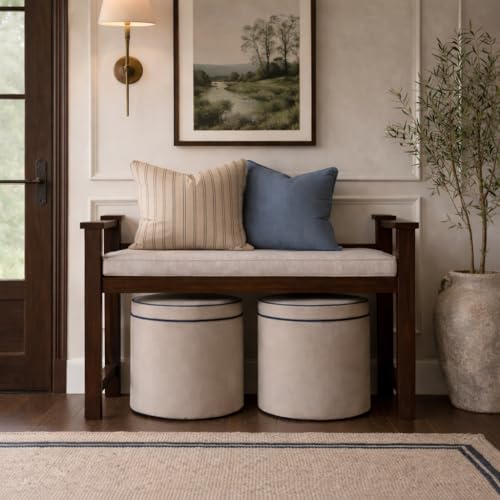 Spatial Order 18" Velvet Storage Ottoman with Lift-Off Lid - Tan Velvet - color: Tan Velvet
