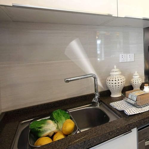 Clear Contact Paper Oil Proof Waterproof Wallpaper for Kitchen Backsplash | Self Adhesive Vinyl Film High Temperature Resistant Transparent Removable Paper for Cupboard Door Wall Kitchen 15.7In*393In - size: 15.7"W x 393"L