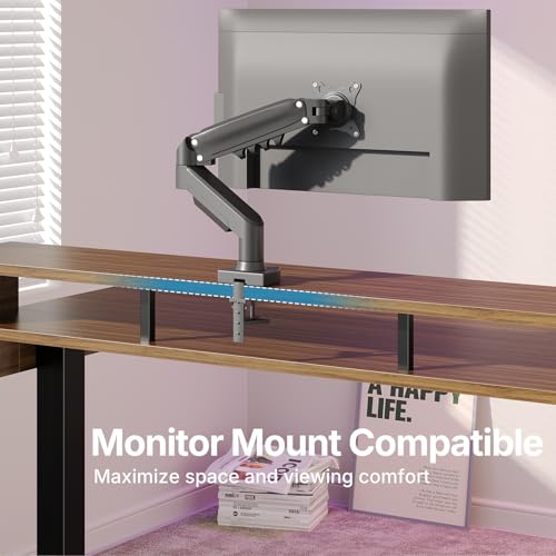 HUANUO 48″ x 26″ Electric Standing Desk with 2 Drawers &24.4″ Large Keyboard Tray, C-Clamp Mount Compatible, Adjustable Computer Desk for Office, Sit Stand Up Desk with 4 Height Presets, Deep Walnut - color: Deep Walnut, size: 48*26 inch