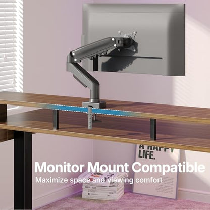 HUANUO 48″ x 26″ Electric Standing Desk with 2 Drawers &24.4″ Large Keyboard Tray, C-Clamp Mount Compatible, Adjustable Computer Desk for Office, Sit Stand Up Desk with 4 Height Presets, Deep Walnut - color: Deep Walnut, size: 48*26 inch