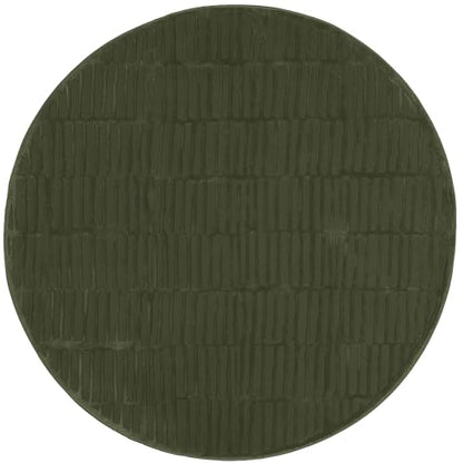 nuLOOM Kailani Green Geometric Washable Area Rug, 6' Round | Nuloom Kailani Geometric 6' Round Machine Washable Area Rug for Living Room Bedroom Dining Room, Green - color: Green, size: 6' (Round)