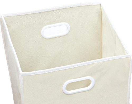Simple Houseware Foldable Closet Laundry Hamper Basket, Beige - color: Beige