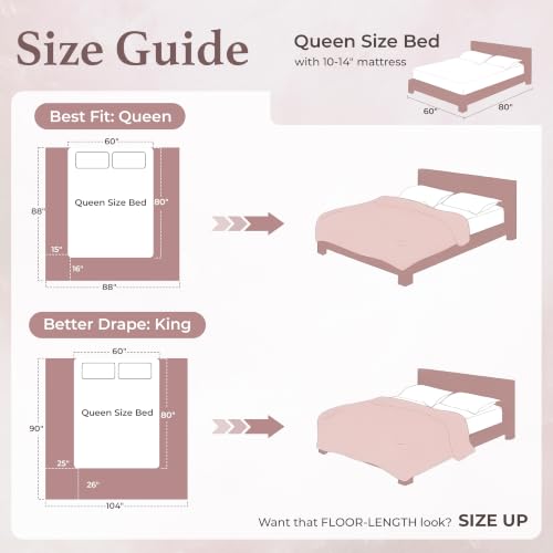 7 Pieces Comforter Set California King Size, Reversible Pink & White Bedding Set, Soft Brushed Microfiber Comforter with Flat Sheet, Fitted Sheet, Pillowcases & Shams, 104"X96" - color: Pink & White, size: Cali King (106"×96")