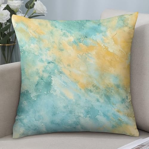 Throw Pillow Cover Set of 4 Double Sided Throw Pillow Cases Beautiful Sand Texture Throw Pillow Covers Square Couch Cushion Case Plush Cushion Covers for Living Room - size: 18" x 18" (Pack of 1)
