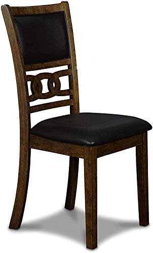 New Classic Furniture Gia 3-Piece Drop Leaf Dining Table Set with 2 Chairs, 42-Inch, Brown - color: Brown, size: Dining Set