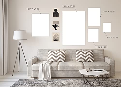 Eleville 8X10 Unframed Set of 6 Minimalist Wall Art Mid Century Art Wall Decor Mid Century Modern Decor Contemporary Wall Art Boho Prints Zen Wall Art wgn554