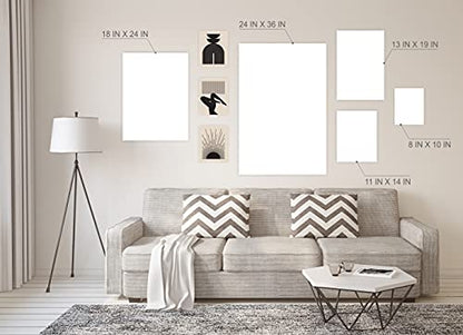 Eleville 8X10 Unframed Set of 6 Minimalist Wall Art Mid Century Art Wall Decor Mid Century Modern Decor Contemporary Wall Art Boho Prints Zen Wall Art wgn554