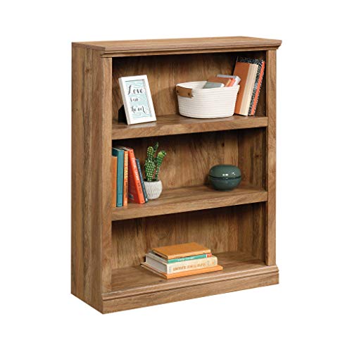 Sauder Miscellaneous Storage 3-Shelf Bookcase/ Book shelf, Sindoori Mango finish - color: Sindoori Mango Finish