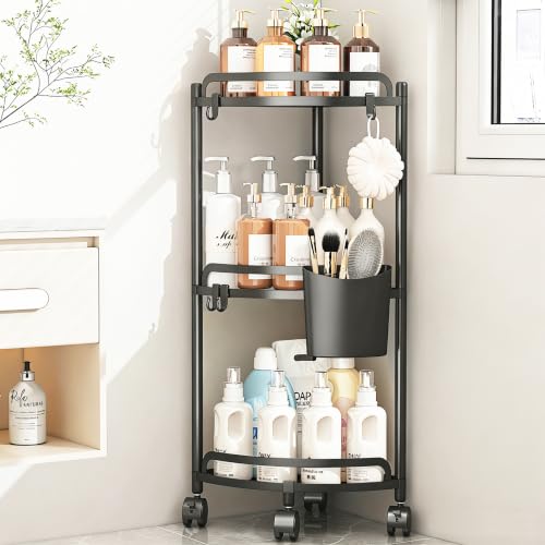 Standing Shower Caddy Corner Shelf Rustproof Shower Organizer Shampoo Holder