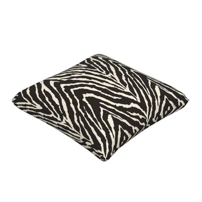 Zebra Throw Pillow Covers Black and White Zebra Seamless Pattern Pillow Cover 20x20 Inch Set of 2 Zebra Skin Pattern Texture Pillowcase Square Cushion Cases for Couch Bed Sofa - color: Black White, size: 20" x 20" (Pack of 2)