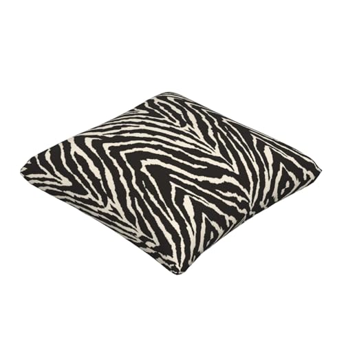 Zebra Throw Pillow Covers Black and White Zebra Seamless Pattern Pillow Cover 20x20 Inch Set of 2 Zebra Skin Pattern Texture Pillowcase Square Cushion Cases for Couch Bed Sofa - color: Black White, size: 20" x 20" (Pack of 2)