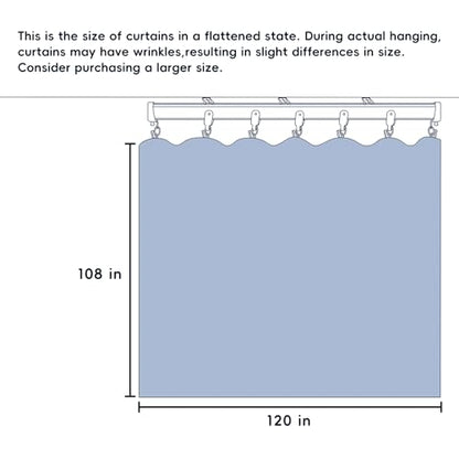 Room Divider Curtains Total Blackout Privacy Curtain Panel Room Thermal Insulated Noise Reduction Curtains for Bedroom Window Living Room Ceiling Track Curtain W 10 ft × H 9 ft Beige - color: Beige, size: 120"W x 108"L (Pack of 1)