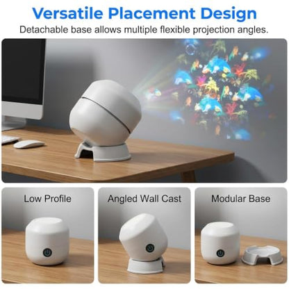 Dynamic Rotating LED Projector Light, 360° Rotating Ocean Wave Night Light Projector, Multi-Angle Projection Base, for Bedroom, Home Theater, Meditation and Relaxation (Ocean) - color: Ocean