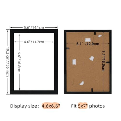 Giftgarden 5x7 Picture Frame Black Set of 16, Lightweight 5 by 7 Photo Frames Bulk for Family, Office, Living room Wall Hanging and Tabletop Display - color: Black*16, size: 5x7