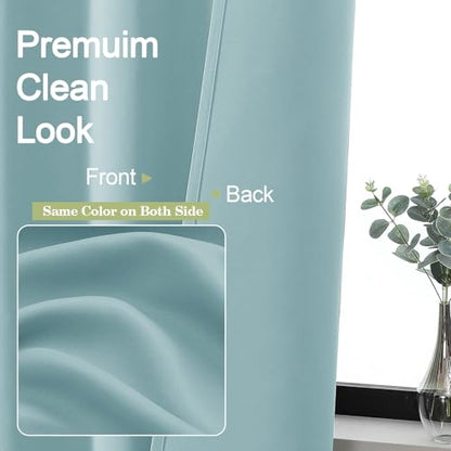 Sally Aqua Kitchen Curtains 36 Inch Length 2 Panels Set, Half Window Rod Pocket Privacy Room Darkening Blackout Curtain Tiers for Kitchen Bathroom, 2 Pcs Each W40 x L36 Inch - color: Aqua, size: 40"W x 36"L (Pack of 2)