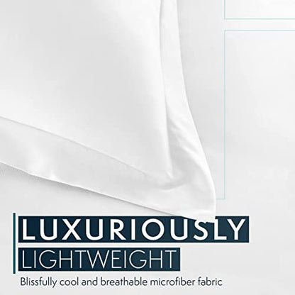 King Bed Duvet Cover 104"x90", 3Pcs Soft Breathable Duvet Cover Set with Zipper Closure & 2 Pillow Shams 24"x40" (White, King (U.S. Standard)) - color: White, size: King (U.S. Standard)