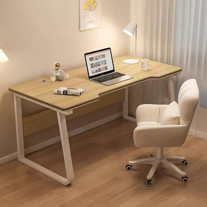 Gaming Desk Computer Writing Table Student Art Modren Simple Style PC Wood Suitable for Home, Office - color: Natural, size: 39.3*19.6