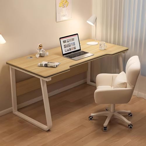 Gaming Desk Computer Writing Table Student Art Modren Simple Style PC Wood Suitable for Home, Office - color: Black, size: 55*23.6