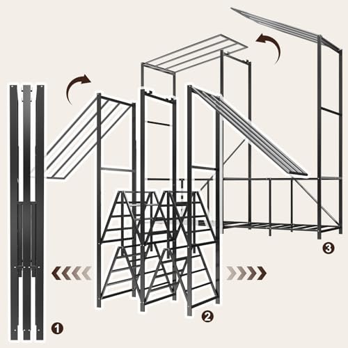 Umeiga Heavy Duty Portable Closet with Cover 1200Ibs Foldable Covered Clothes Rack for Hanging Armoire Wardrobe Closet System Freestanding Coat Storage Garment Racks 60" W x 71" H x 20" D - size: 60" Wide