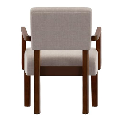 Accent Chair, Oversize Living Room Chairs with Soft Seat | Solid Wood Armchair, Comfy Reading Chair for Bedroom, Waiting Room, Home Office, Easy Assembly, Beige - color: Beige, size: Chair