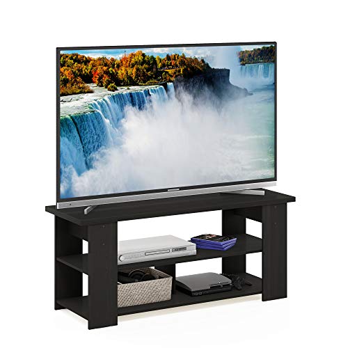 Furinno Jaya TV Stand, Espresso, 50 | Open Back TV Console for TV up To 55 Inch, Easy Assembly, for Living Room, Bedroom - color: Espresso, style: 50 Inch, Panel