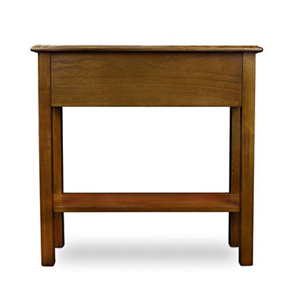 Leick Home Wave Console Table, 28", Medium Oak - color: Medium Oak