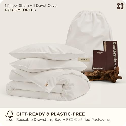 Bedsure PureWoven 100% Cotton Slub Weave Duvet Cover Set, Twin Size, 2-PC | Luxury Linen-Like Textured Bedding Set, Double-Stitched, Easy to Change with Zipper Closure, Slub Coconut White, 68" x 90" - color: 30 - Slub Coconut White (No Comforter), size: T