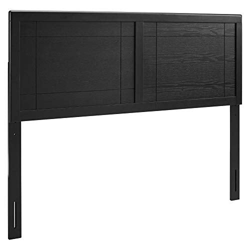 Archie Wood Twin Headboard - Modern Retro Design, Interchangeable Bed Frames, Durable Rubberwood & MDF Veneer, Customizable Furniture Piece