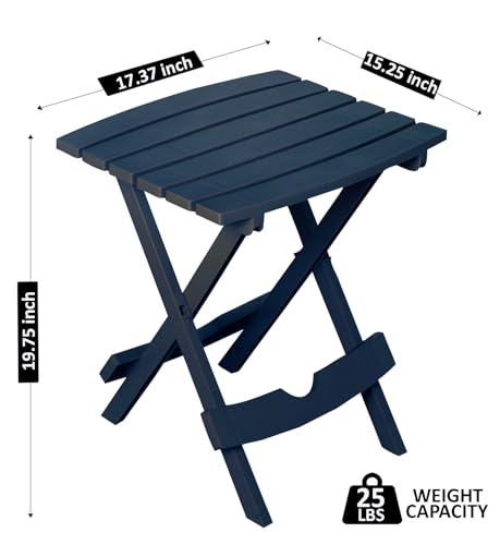 Adams Quik-Fold® Side Table - Midnight - color: Midnight