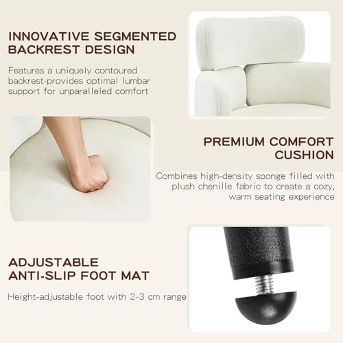Accent Dining Chair with Arms,Set of 2 Modern Upholstered Side Chair with Soft Fabric Black Metal Legs, Comfy Spacious Seat & Back for Dining Room/Living Room/Bedroom, Beige - color: Beige, size: Set of 2