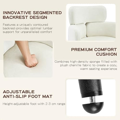 Accent Dining Chair with Arms, Modern Upholstered Side Chair with Soft Fabric Black Metal Legs, Comfy Spacious Seat & Back for Dining Room/Living Room/Bedroom, Beige - color: Beige, size: Set of 1