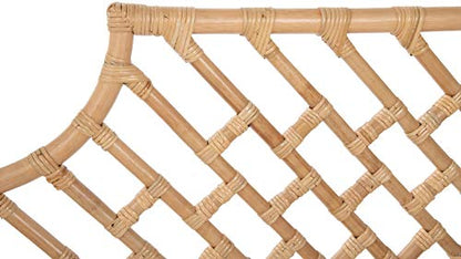 Kouboo Rattan Chippendale Headboard Twin Size Natural - size: Twin