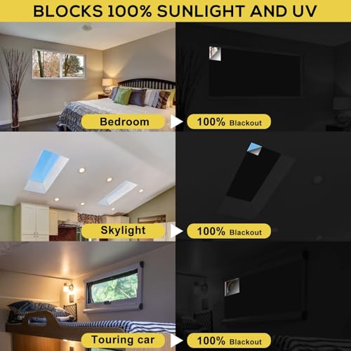 Blackout Curtains 100% Blackout Blinds Window Cover Portable Shades 118x57” | No Drill, Cuttable Fabric, Temporary Blinds, Indoor Window Shades, Bedroom Nursery RV Travel, Sun Blocker, Room Darkening - size: 57"W x 118"L (Pack of 1)