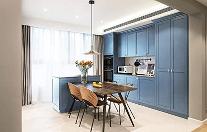 118''x17.7'' Blue Peel and Stick Wallpaper Contact Paper Modern Self Adhesive Wall Paper Removable Renter Friendly Textured Solid Color Shelf Cabinet Vinyl Roll (118''x17.7'',Blue Grey) - color: Blue Grey, size: 17.7" x 118"