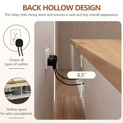 Floating TV Stand Wall Mounted Floating Entertainment Center 47-118 in with LED and Drawers & Cable Management, Modern Wood Media Console Under TV for Living Room Bedroom and Home(Wood White,63IN) - color: Wood White, size: 63IN