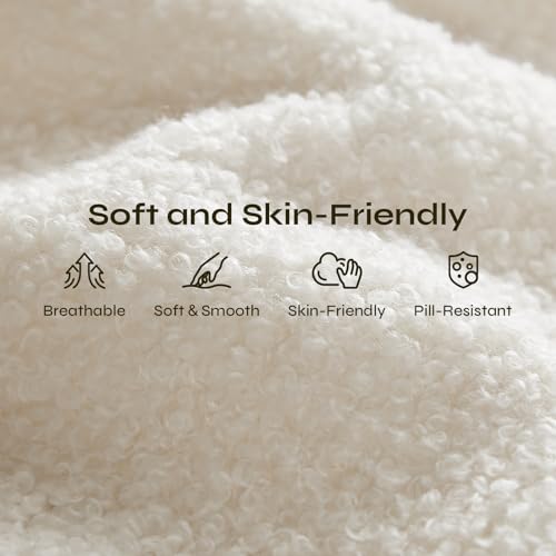 Boneless Folding Sofa Bed, Convertible Sleeper Chair, Off White | Boneless folding sofa bed, 3-in-1 sleeper chair & floor couch. Plush teddy fleece, lumbar pillows, space-saving, no assembly - color: Off-white