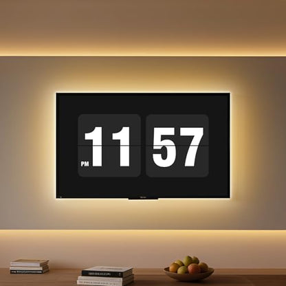 Meliya COB LED Strip Light, 5V USB LED Strip Light, 6.6ft Bright Daylight White Flexible Dimmable Light Strip for Display Cabinet, Living Room, TV Cabinet, Mirror, Kitchen Cabinet, Bedroom