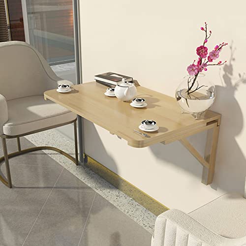 Heavy Duty Drop Down Table Pine Wood Wall Mounted Folding Table Large Laundry Folding Table Collapsible Folding Desks For Small Spaces Wall Mounted Workbench Space Saving With Screws ( Size : L20inchx - size: L20inchxW12inch