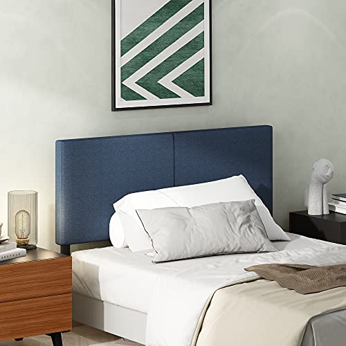 Furinno Roanne Upholstered Headboard, Full, Denim - color: Denim, style: Full-Plain