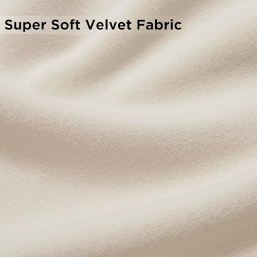Joydeco Velvet Curtains White Blackout Curtains Thermal Insulated 63 inches Long Window Curtains Super Soft Room Darkening Drapes for Bedroom Living Room Elegant Rod Pocket 2 Panels Cream White - color: Rod Pocket | Cream White, size: 52"W x 63"L (Pack of