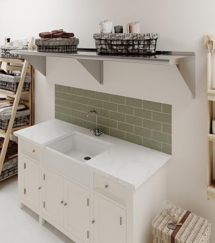 AmGood 18 in. x 72 in. Stainless Steel Wall Shelf | NSF | Metal Shelving | Garage, Laundry, Storage, Utility Room | Restaurant, Commercial Kitchen - size: 18 in. x 72 in.